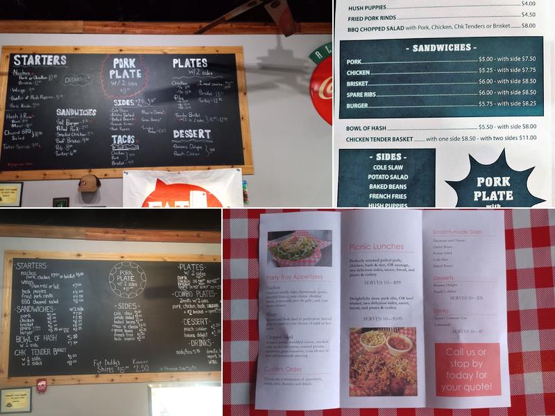 Fat Daddy's BBQ Menu