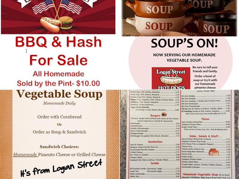 Logan Street Hot Dogs Menu