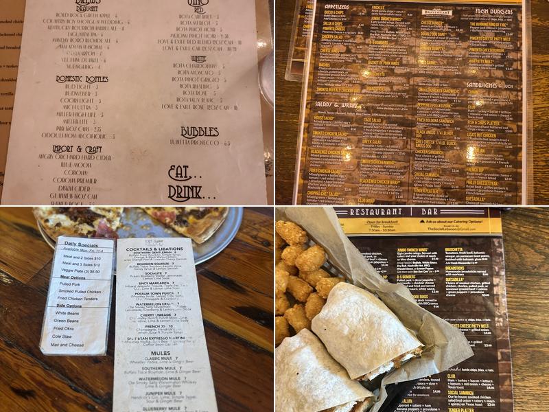 Town Square Social Menu