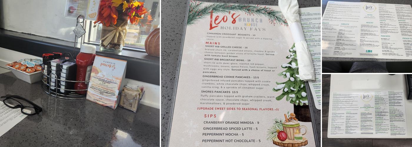 Leo's Brunch House Menu