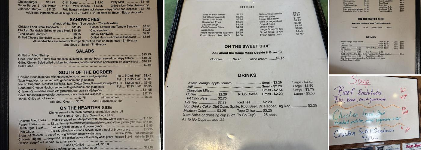 Hunter House Cafe Menu