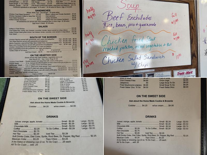Hunter House Cafe Menu