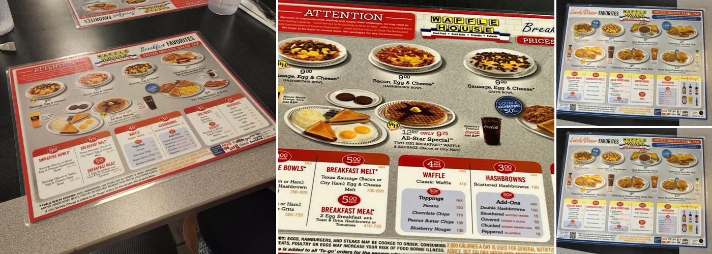 Waffle House Menu