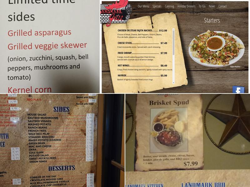 Landmark Grill Menu