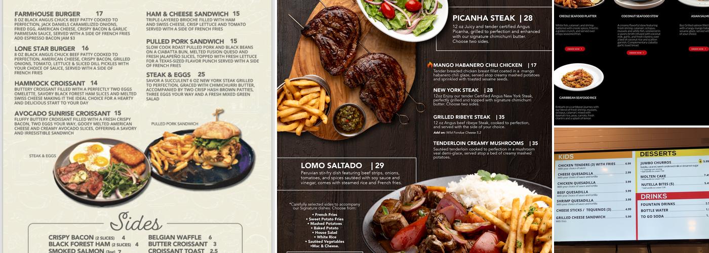 Fusion Grill Menu