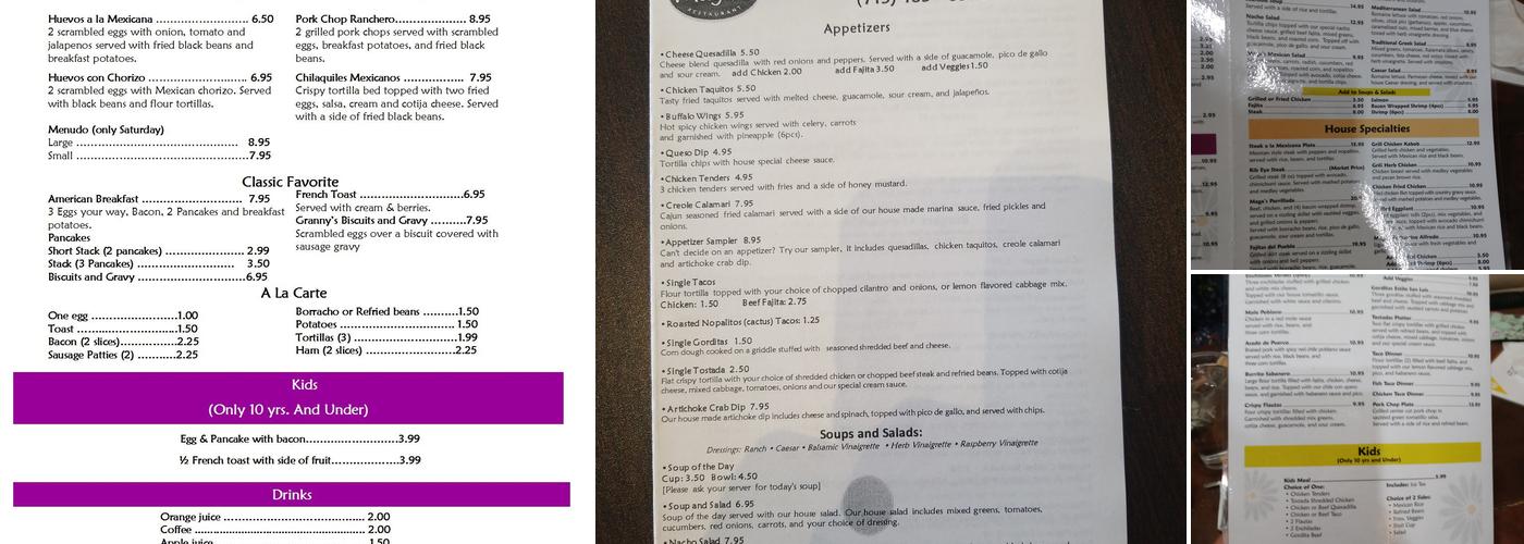 Maga's Menu