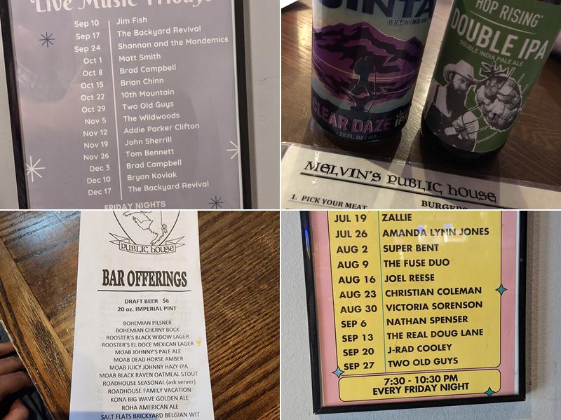 Melvin's Public House Menu