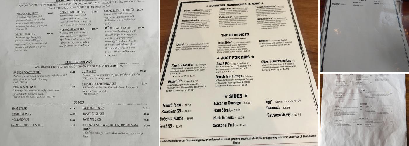 West Pioneer Grill Menu