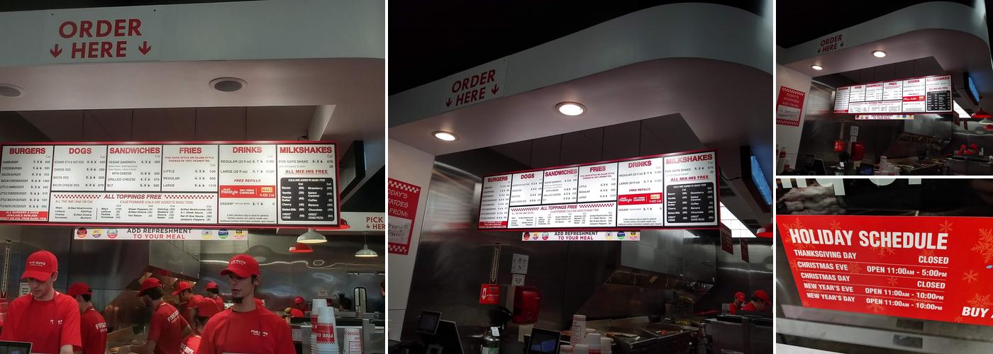 Five Guys Menu