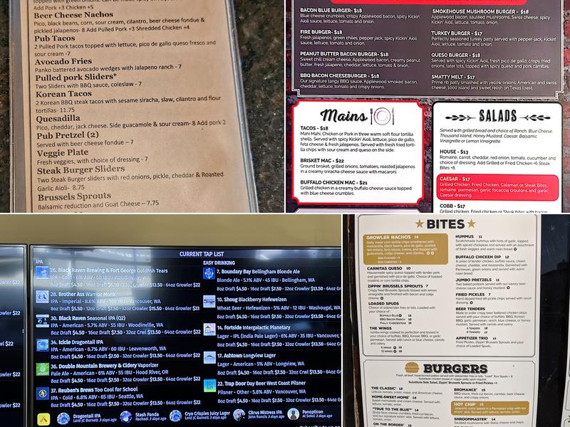 JB's Taphouse & Grill Menu