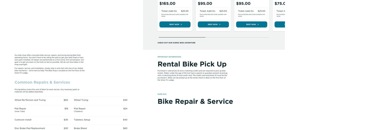 Silver Fir Lodge Menu