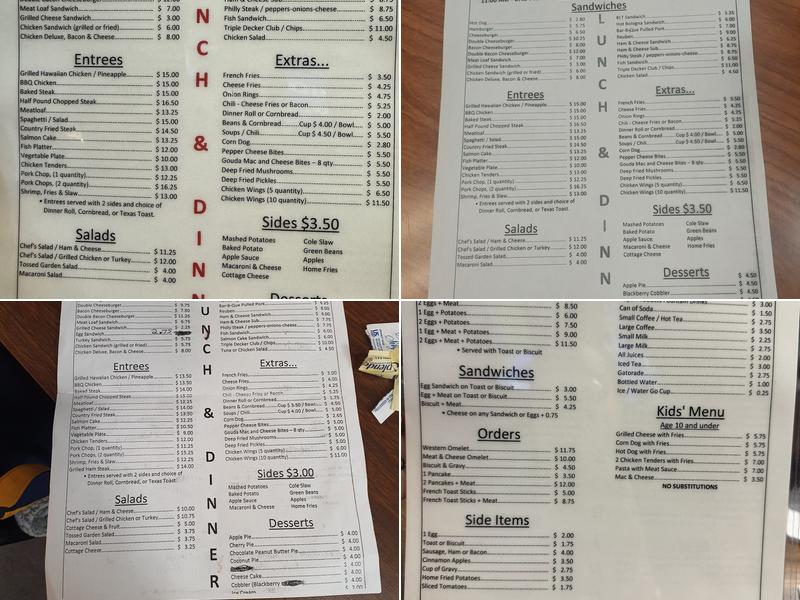 Smokehouse Menu
