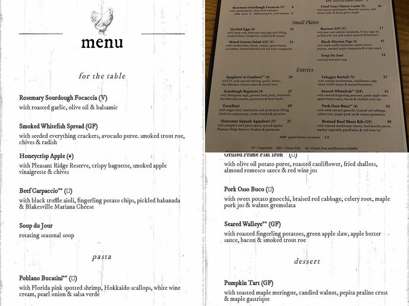 Brandywine Menu