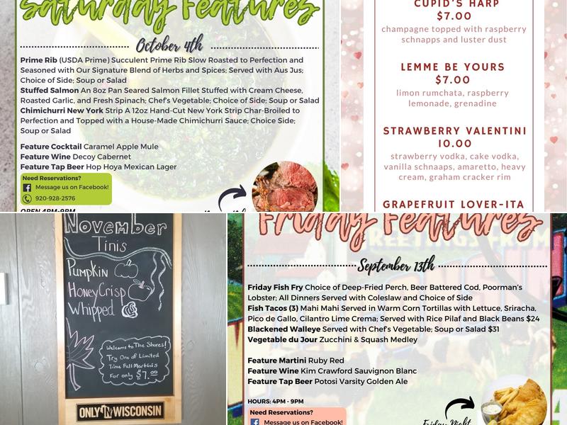 The Shores Of Fox Lake Menu