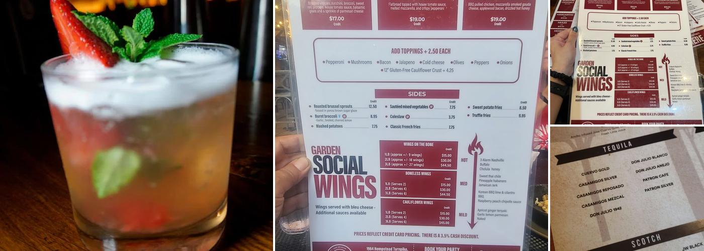 Garden Social Beer Garden & Kitchen Menu