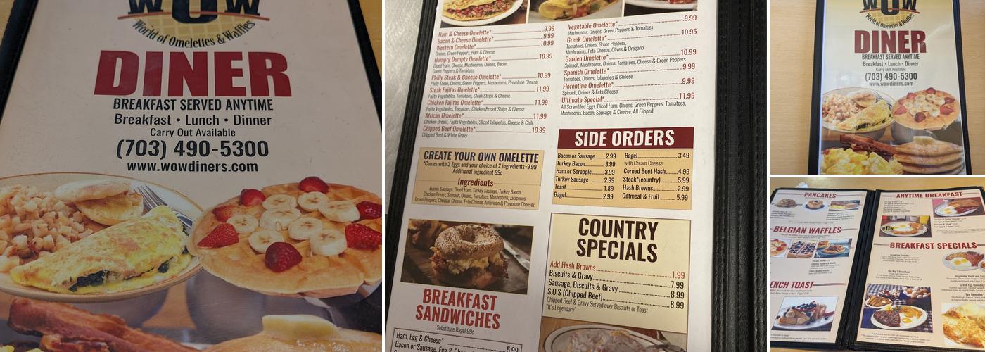 World Of Omelettes And Waffles Menu