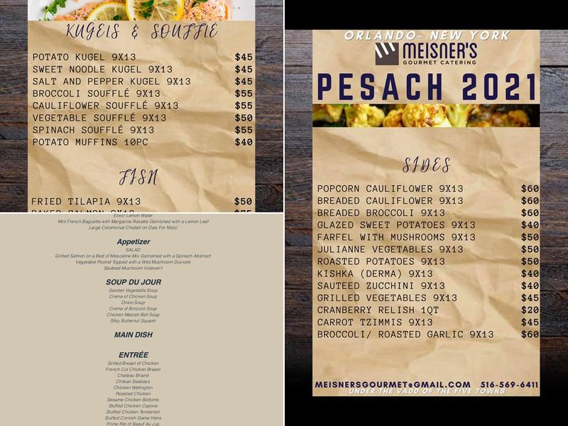 Events By Meisners / Meisner's Catering Menu