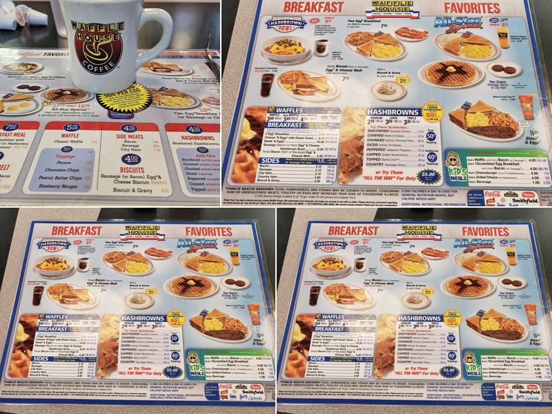 Waffle House Menu
