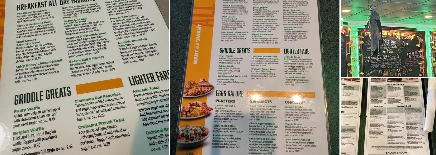 Metro Diner Menu