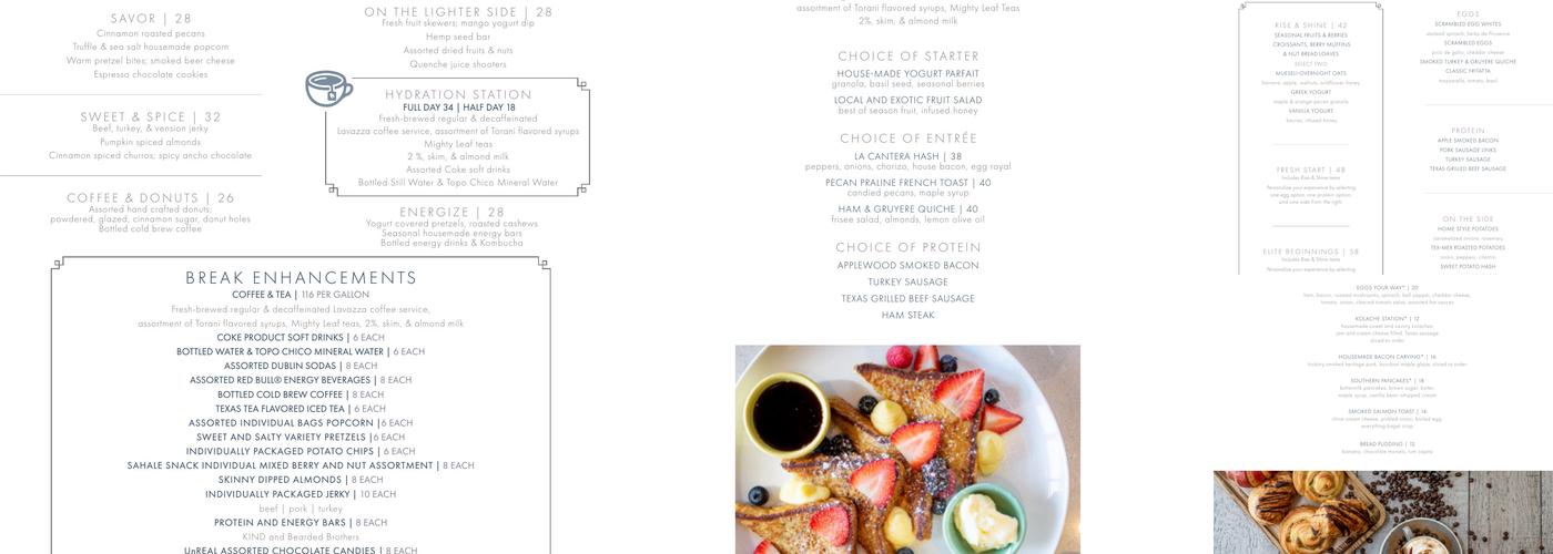 Grille 254 Menu