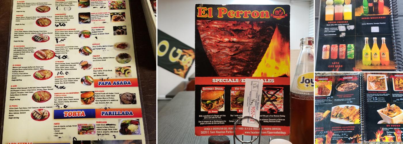 El Perron Menu