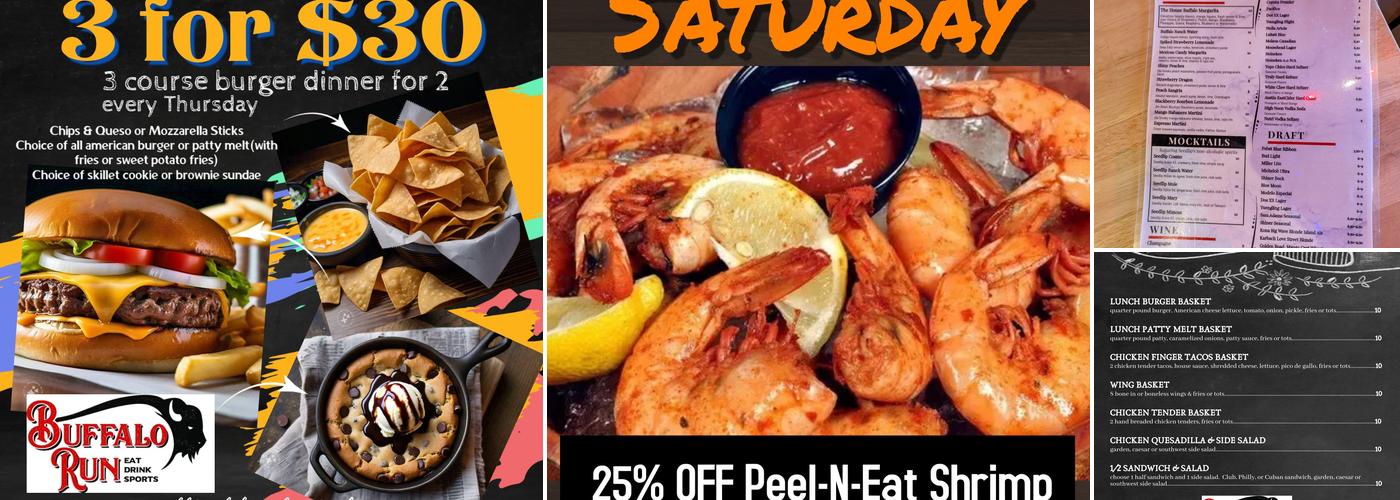 Buffalo Run Menu
