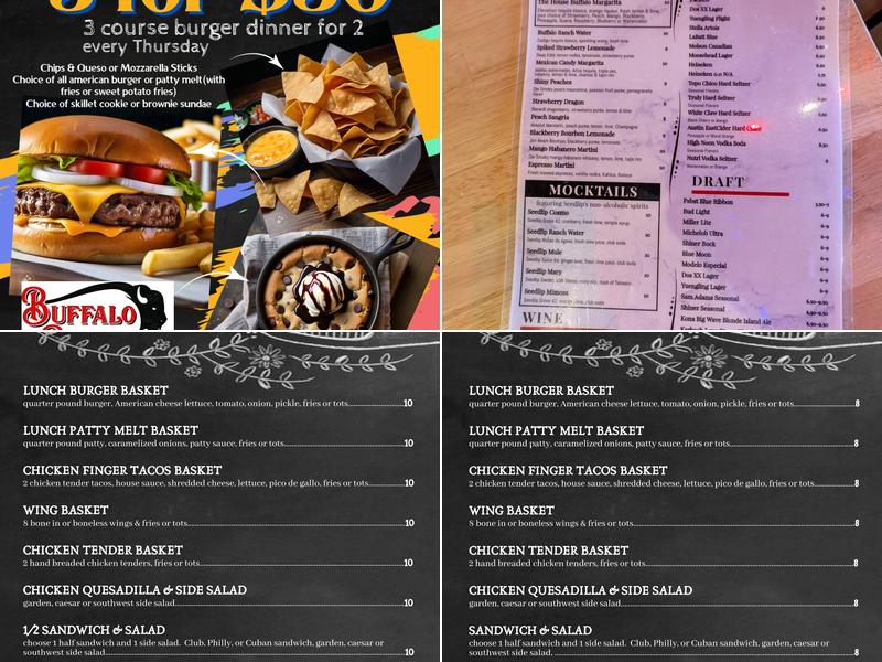 Buffalo Run Menu