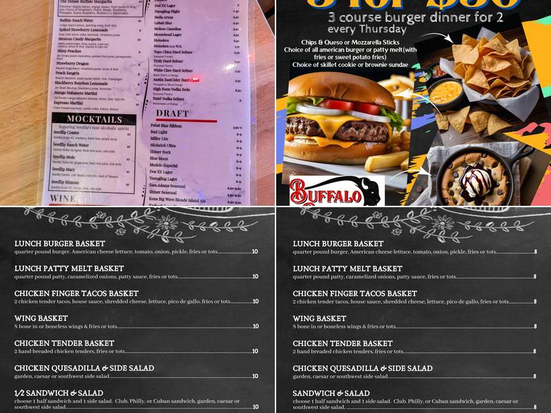 Buffalo Run Menu