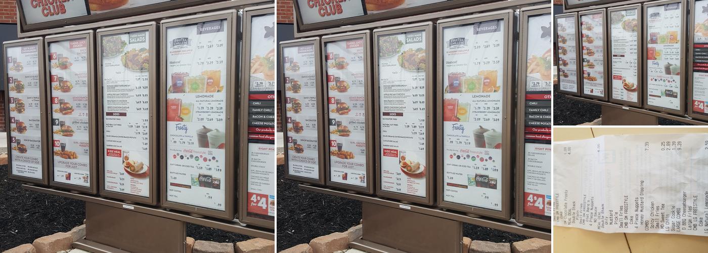 Wendy's Menu