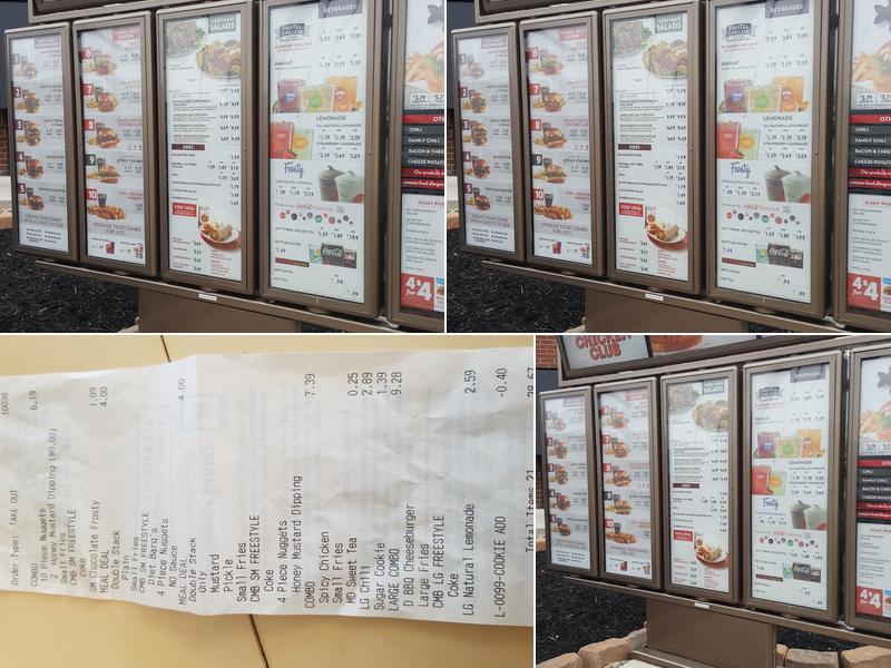 Wendy's Menu