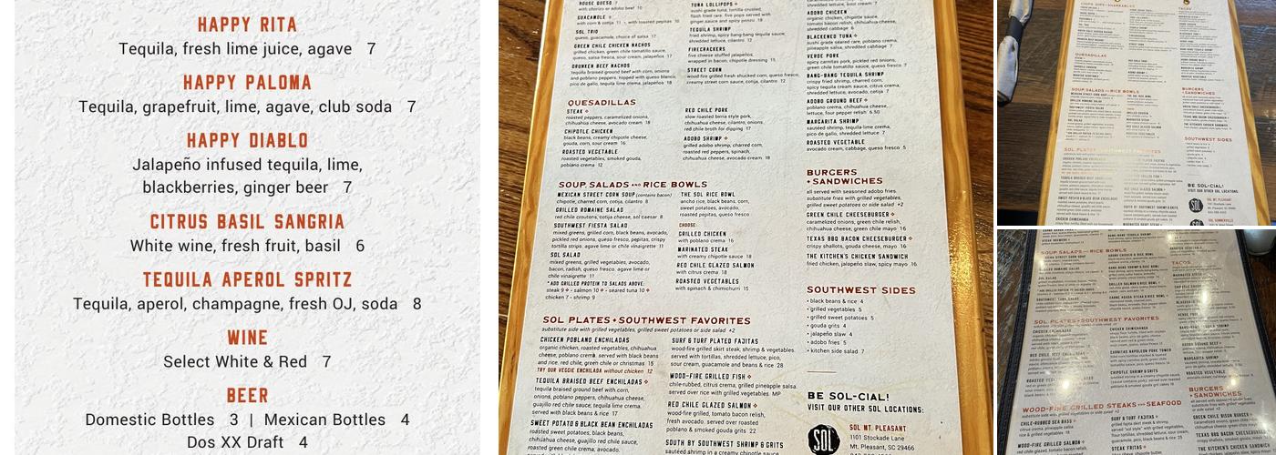 37 Sol Menu