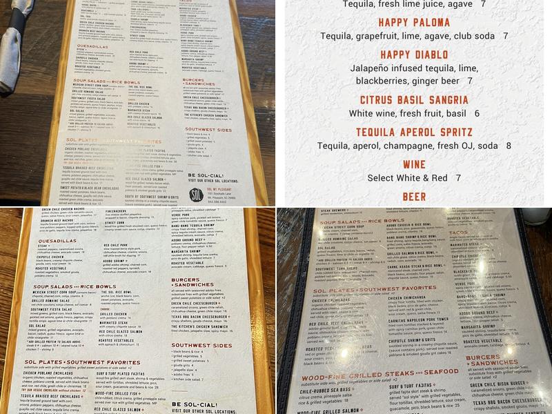 37 Sol Menu
