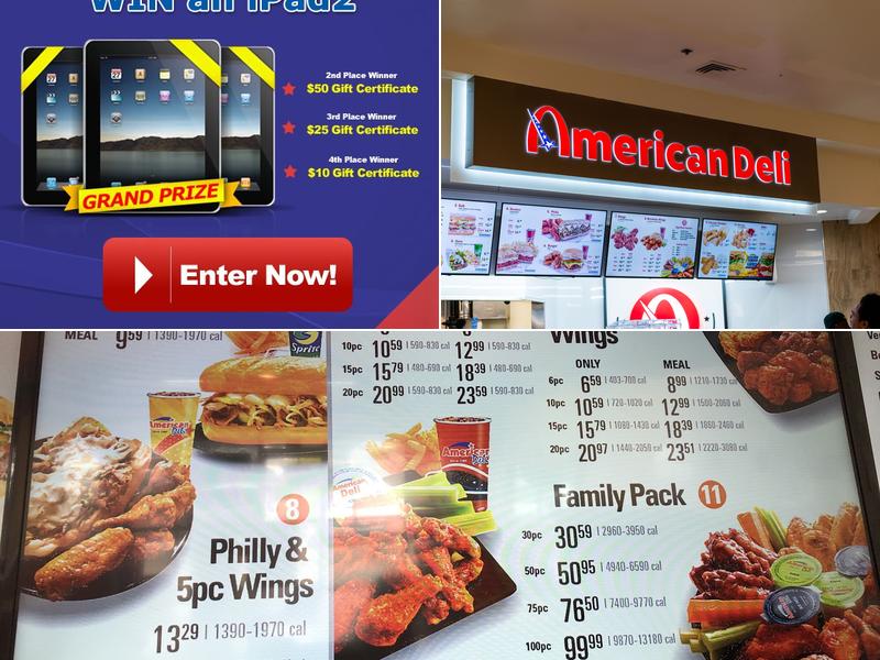 American Deli Menu