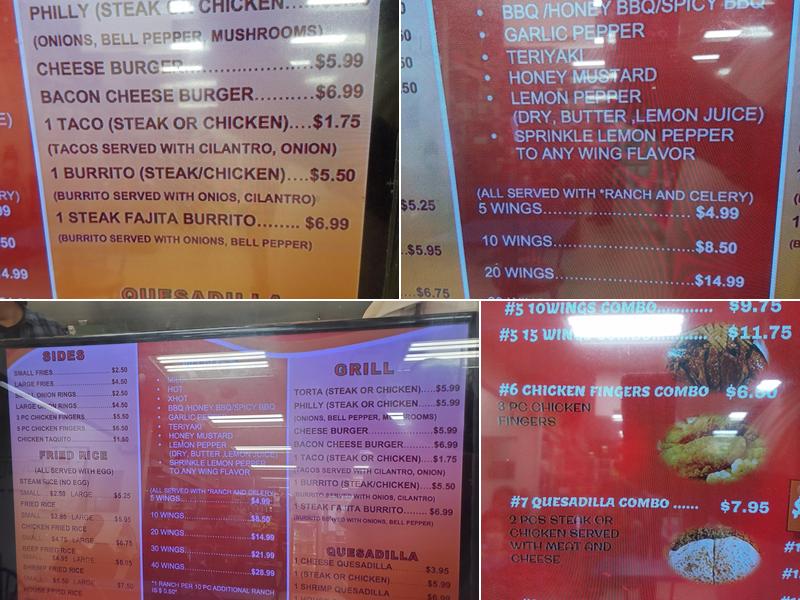 Express Grub Menu