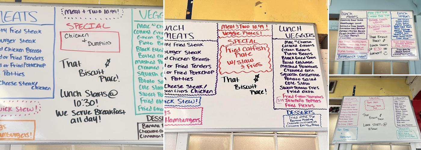 That Biscuit Place Menu