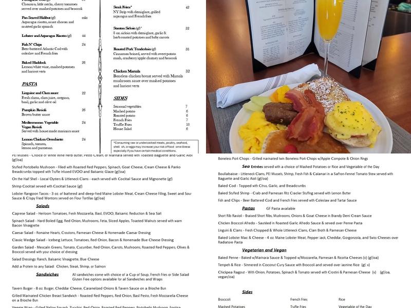 The General Stanton Inn Hotel Menu