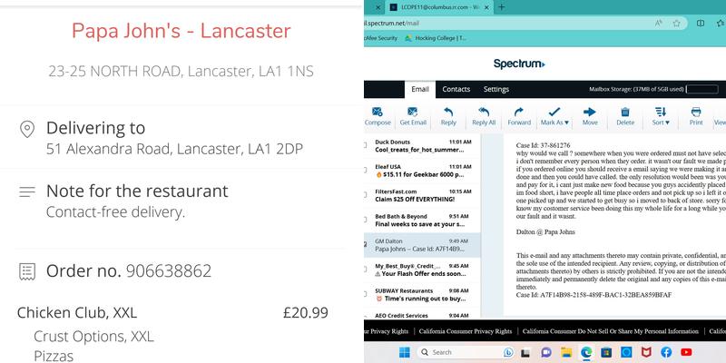 Papa Johns Pizza Menu