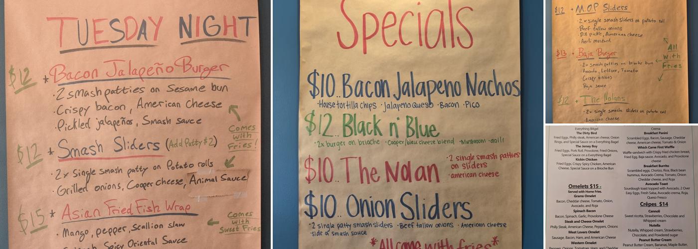 Gram's Eatery Menu