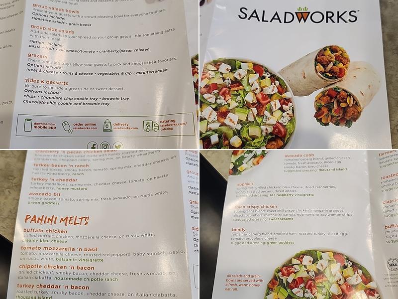 Saladworks Menu