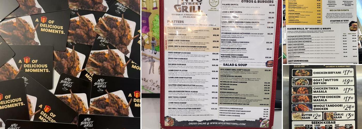 NYC Street Grill Halal Menu