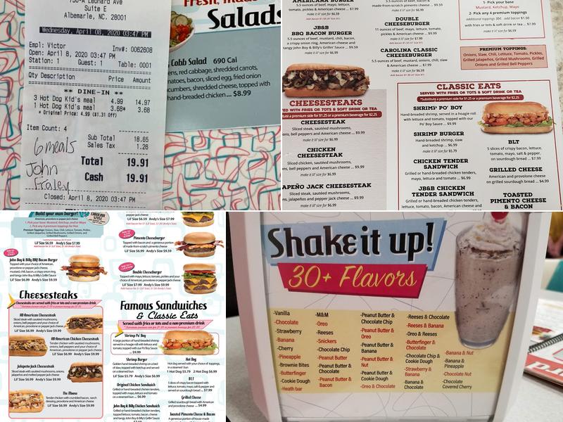 Hwy 55 Burgers Shakes & Fries Menu