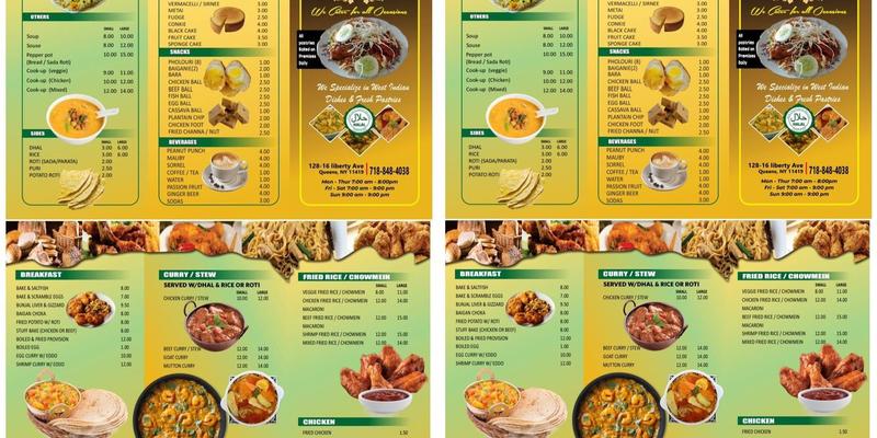 Ta’am West Indian Halal Cuisine, Inc Menu