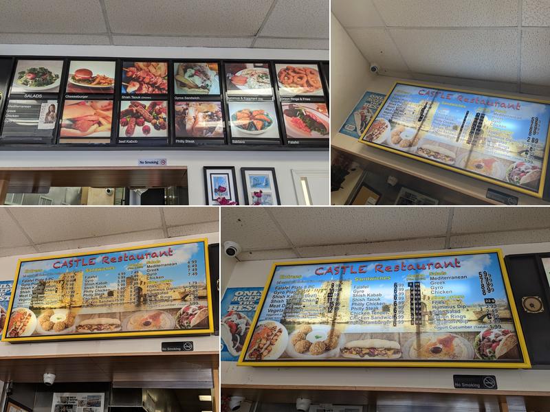 Castle Restaurant Menu