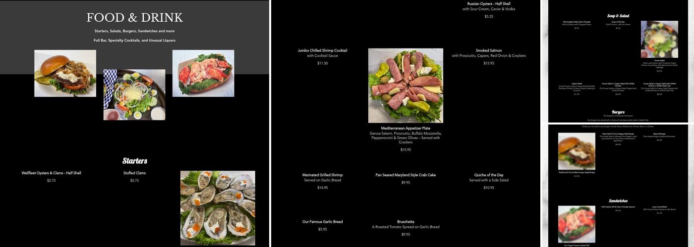 Vorelli's Restaurant Menu