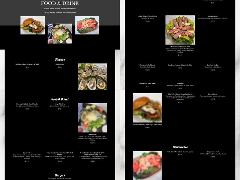 Vorelli's Restaurant Menu