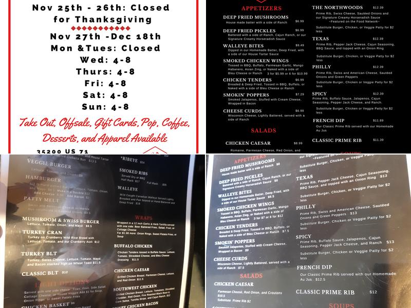 Knob & Kettle Restaurant And Lounge Menu