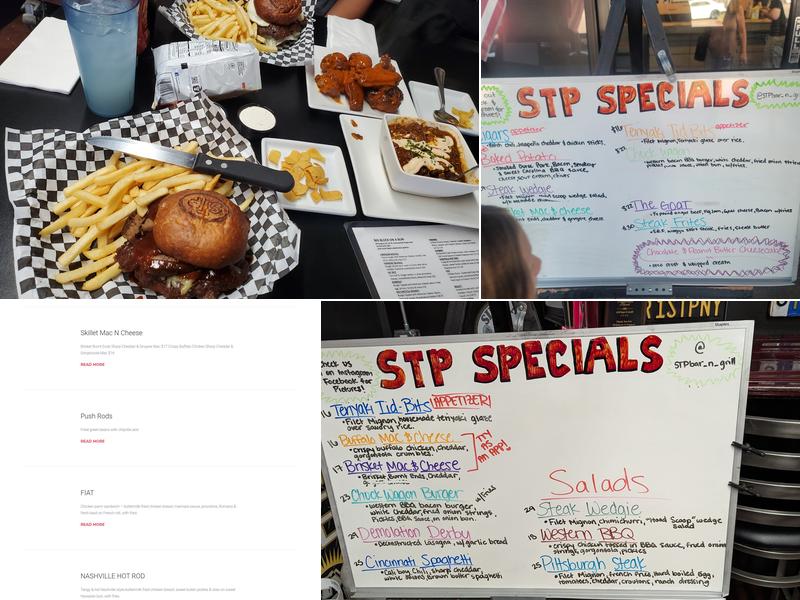 STP Bar-N-Grill Menu