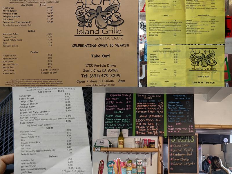 Aloha Island Grille Menu