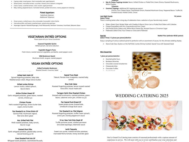Potomac Point Winery & Vineyard Menu