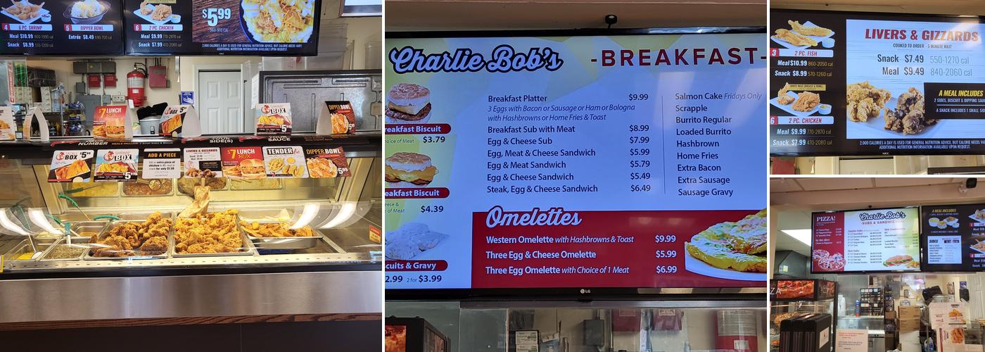 Charlie Bob's Market And Deli Menu